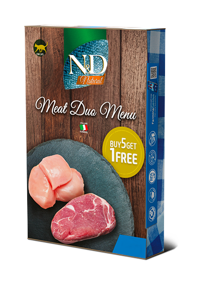 N&D Cat Meat Duo nedvestáp csomagolás