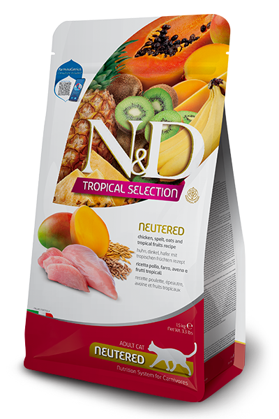N&D Tropical Selection csirke ivartalanított macskatáp
