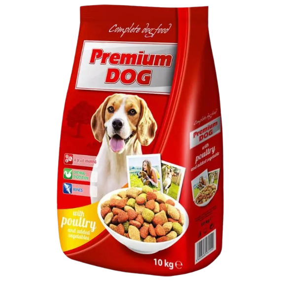 Premium Dog Száraz Új Baromfi-Zöldség 10kg kutyatáp