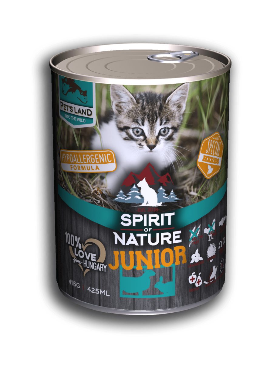 Spirit of Nature Cat konzerv Junior Bárányhússal és nyúlhússal