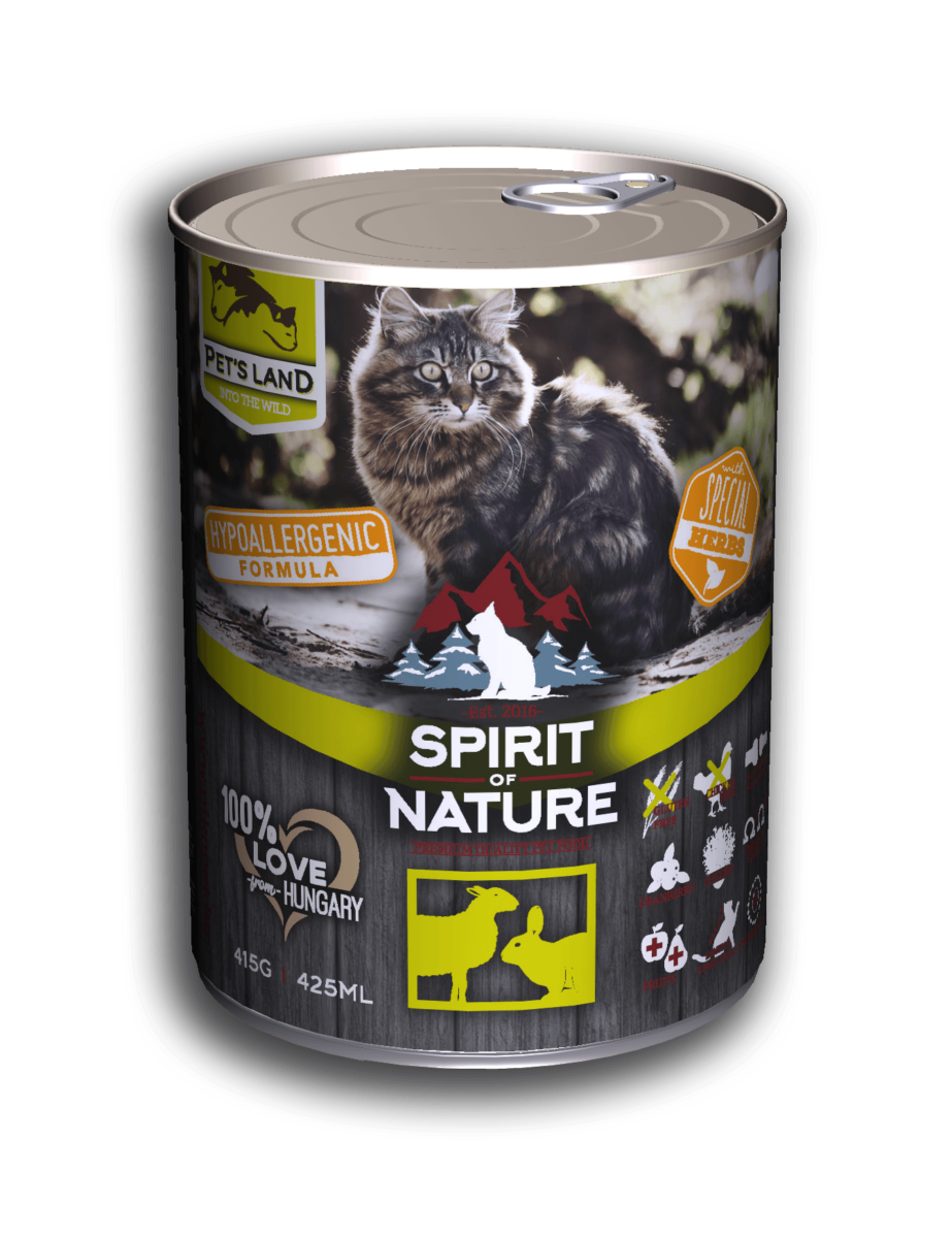 Spirit of Nature Cat konzerv Bárányhússal és nyúlhússal