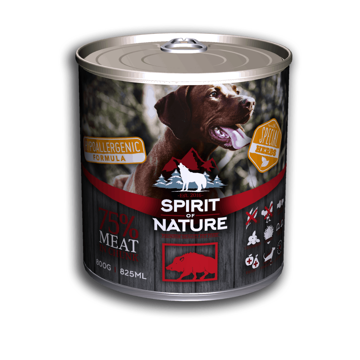 Spirit of Nature Dog konzerv Vaddisznóhússal