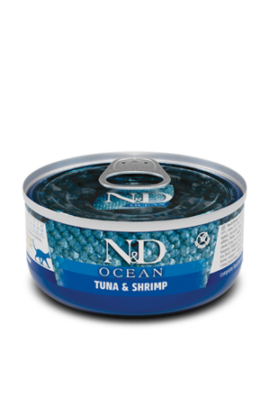 N&D Ocean tonhal garnéla konzerv macskáknak