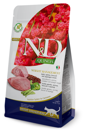 N&D Quinoa Weight Management bárány macskatáp